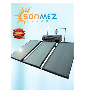 SÖNMEZ Krom Basınçlı Güneş Enerjili Su Isıtma Sistemi
