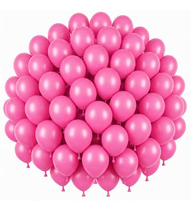 Pembe Renk Lateks Pastel Balon (30 cm) - 50 Adet