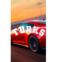 TURKS 20X6 Jdm Yazı Araba-motosiklet Cam Etiket Sticker Beyaz Renk