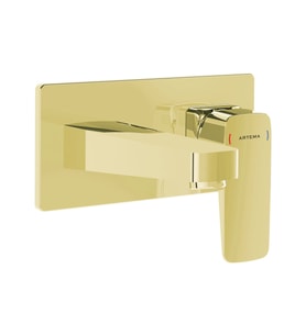 Artema Root Square Ankastre Lavabo Bataryası Altın A4273823