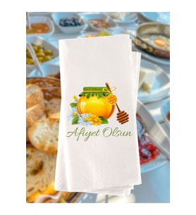 Afiyet Olsun Temalı Baskılı Peçete 20 Adet 10a1x