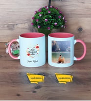 Anneye Doğum Günü Hediyesi Kupa Bardak Pembe Fotoğraflı Anneler Günü Hediyesi