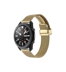 Samsung Gear S3 22mm Uyumlu Kordon Hasır Metal Mıknatıs Tokalı Zore KRD-85 Kayış