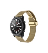 Samsung Gear S3 22mm Uyumlu Kordon Hasır Metal Mıknatıs Tokalı Zore KRD-85 Kayış