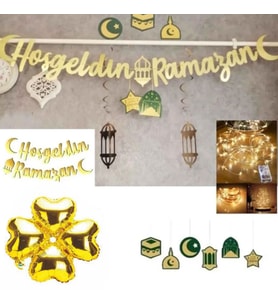 Hoşgeldin Ramazan Süsleri Ledli  11 Ayın Sultanı Süsü Ramazan Ev Süsleme-