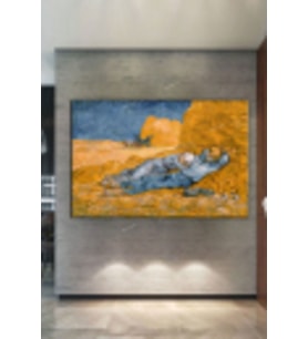 Vincent Van Gogh La Siesta Öğle Uykusu Kanvas Tablo (8 Farklı Ölçü)