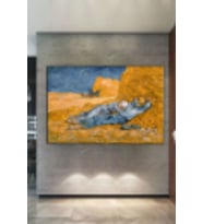 Vincent Van Gogh La Siesta Öğle Uykusu Kanvas Tablo (8 Farklı Ölçü)
