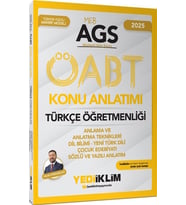 2025 MEB AGS ÖABT Türkçe Öğretmenliği Anlama ve Anlatma Teknikleri Dil Bilimi Yeni Türk Dili Çocuk Edebiyatı Yediiklim