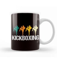 Retro Kickboxer Vintage Fighter Kickboxing Martial Arts MMA Kupa Bardak Porselen