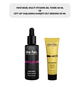 the fair. Multi Vitamin Jel Tonik 30 ml ve Sıkılaştırıcı ve Yaşlanma Karşıtı Cilt Serumu 30 ml