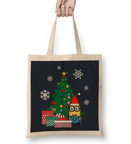 Minion Gifts Under The Christmas Tree Bez Çanta Uzun Saplı