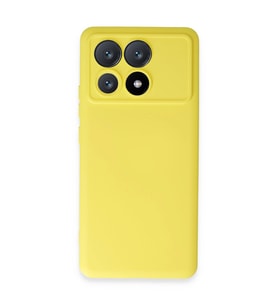 Xiaomi Poco X6 Pro Kılıf Nano İçi Kadife Silikon - Sarı