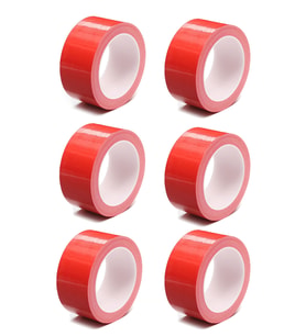 Renkli ( Kırmızı ) Koli Bandı 45x100 Metre 6 Adet 1 Paket