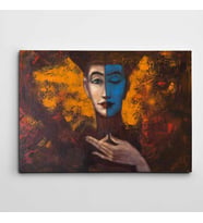 Portre Modern Sanat Kanvas Tablo