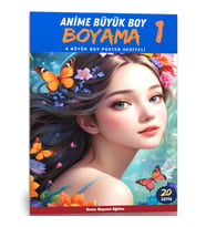 Anime Boyama Kitabı-1 (Büyük BOY)
