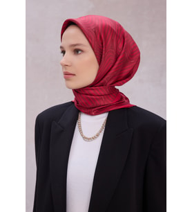 50 Belli Twill İpek Eşarp 4209D
