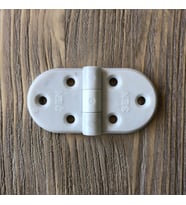 Plastik Oval Menteşe 7cm - 2 Adet Beyaz (Çok Renkli)