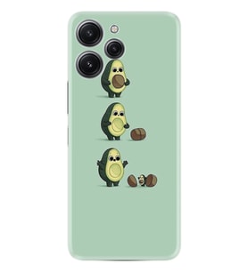 Xiaomi Redmi 12 128 GB 4 GB Ram Kılıf Desenli Silikon Avokadılar 1352