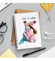 Anne - Oğul Baskılı Defter Kişiye Özel