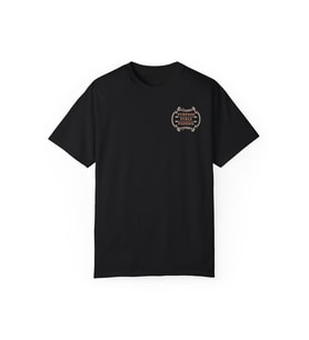 Motorcu Sırt Ve Göğüs Baskılı Siyah Unisex Oversize Tişört (Siyah)