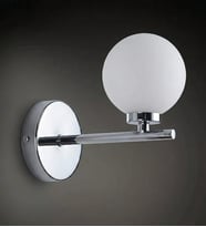 Astrid Camlı Modern Duvar Aplik 3254-W14-3G-AX (Krom)