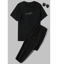 Unisex K.Atatürk Baskılı 2'li Eşofman Takımı (Siyah)