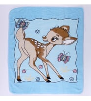 Mavi Ceylanlı Desenli Polar Battaniye 85*100 cm