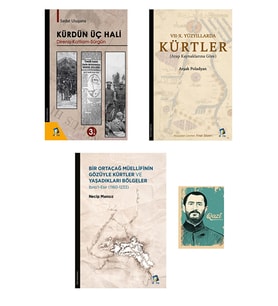 Kürdün Üç Hali - Kürt Tarihi Seti - kürtlerin Eski Tarihleri  (3 KİTAP - 1 NOT DEFTERİ) (Krem)