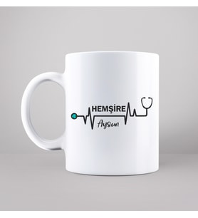Hemşire Tasarımlı Kupa Kişiye Özel