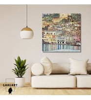 Kare Kanvas Tablo Ünlü Eserler Gustav Klimt Garda Denizi