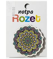 Notpa Rozet Ahşap Mandala Şekilli - 3 adet