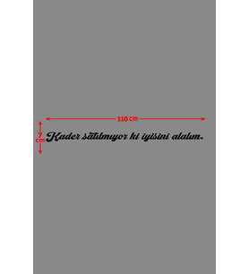 Oto Cam Yazı Sözleri Ticari-Servis-Dolmuş-Panelvan Uzun Sticker Model 9