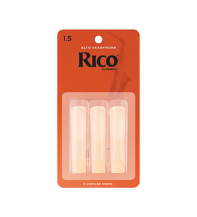 D'Addario RJA0315 Rico Alto Saksafon Kamışı - No: 1.5 (Eğitim - 3'lü Paket)  1.5 Numara Çok Yumuşak Sertlik, Yeni Başlayanlar İçin Kolay Üfleme, Rico Kalitesiyle Kararlı Titreşim  İçerik: 3 Adet Ekonomik Paket