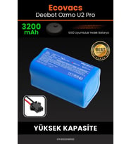 Ecovacs Deebot Ozmo U2 Pro 3200mAh Robot Süpürge Bataryası - Sertifikalı Güvenlik, Gerçek Kapasite