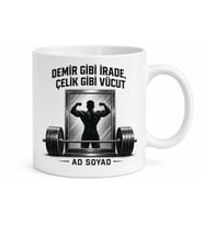 Spor Salonu Aynası Ağırlık Plakası Kas Yapanlara Özel Kupa Bardak Hediye