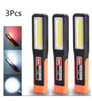 Manyetik Tamirci El Feneri 3 Modlu Şarjlı COB Xpe Led Acil Durum  Tamir İkaz Lambası Askılı 3 adet