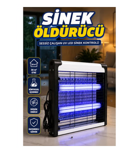 30 m² Etki Alanlı Sessiz UV LED Elektrikli Sinek ve Böcek Tuzağı