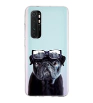 PrintiFy Xiaomi Mi Note 10 Lite ile Uyumlu 1mm Slim Fit Köpek 3 050f Baskılı Şeffaf  Kılıf