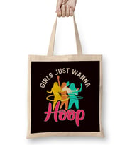 Girls Just Wanna Hula Hoop Sports Fitness Training Hooping Bez Çanta Uzun Saplı