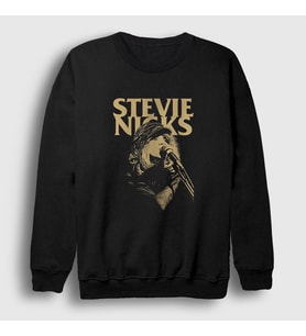 Presmono Unisex Siyah Stevie Nicks Fleetwood Mac Sweatshirt 424948tt