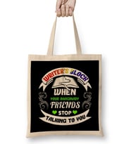 Funny Writer s Block and Imaginary Friends Author Bez Çanta Uzun Saplı
