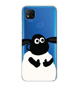 Xiaomi Redmi 9C / 10A Uyumlu Koyun Tasarımlı Şeffaf Telefon Kılıfı