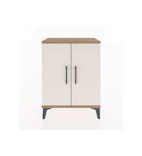 Arges Komodin 2 Raflı 2 Kapaklı 60x30x80 Çam-Aytaşı