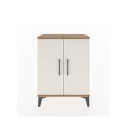 Arges Komodin 2 Raflı 2 Kapaklı 60x30x80 Çam-Aytaşı