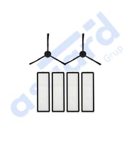 Dreame F9 PRO Uyumlu 2 Yan Fırça 4 Filtre PKT-iasgf0000283
