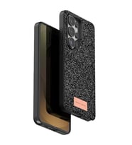 Coverzone Samsung Galaxy S26 Ultra ile Uyumlu Parlak Simli Telefon Bright K?l?f? Boncuk ??lemeli ??k Tasar?m Darbe Emici Kenarlar Tam Koruma Sa?layan Kaymaz Kapak Galaxy S26 Ultra i�in K?l?f Derin Mor