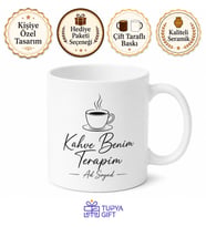 Coffee Is My Therapy Temalı Kahve Terapimdir Kupa Bardak Hediye