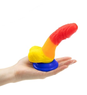 Gökkuşağı Realistik Dildo 12cm