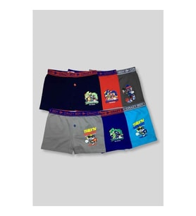 Tutku Erkek Çocuk  Baskılı Boxer 12'Li  (Karışık)