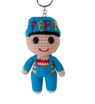 Maskot Pepee Amigurumi Organik Anahtarlık Oyuncak